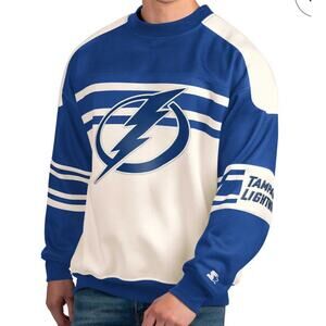 Men's Tampa Bay Lightning Starter White Defense Fleece With FBF Socks
